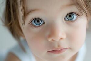 Babys face  with a  background photo