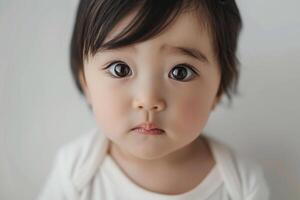 Babys face with a  background for a heartwarming photo