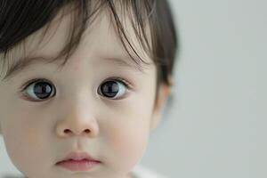 Babys face  with a  background photo