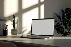Professional Desktop Computer Mockup on   White Background for   Use photo