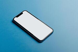 Mobile Phone Mockup Screen for Trendy Tech Display photo