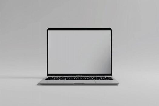 Laptop Mockup with Desktop Configuration Ideal for Displaying Web Design Work photo