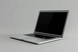 Laptop Mockup with Background for Professional High Tech Digital Content and Web Design photo