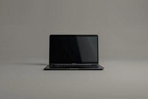 Laptop Mockup with Background for Digital and Web Interface Design for Business Applications photo