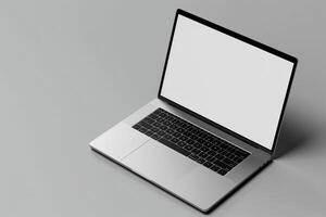 Laptop Mockup with High Resolution Functional Layout photo