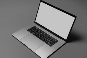 Dynamic Laptop Mockup with ed High Resolution Setup photo