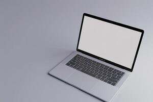 Laptop Mockup with Functional Advanced Background photo