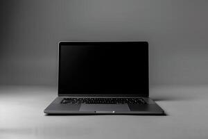 Functional Laptop Mockup with a Comprehensive Digital Layout and Tech Setup photo