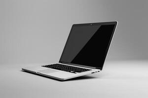 Laptop Mockup Background for Cutting Edge Tech Display photo