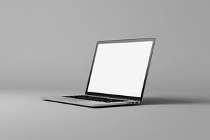 Laptop Mockup Background for Advanced Tech Display photo