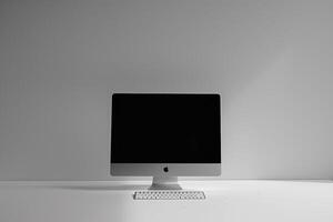 Computer Mockup Background for   Tech Display photo