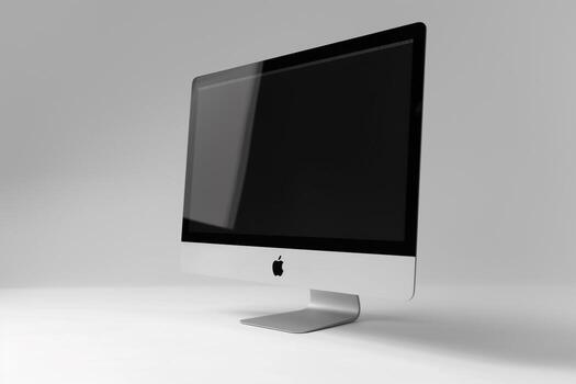 Computer Mockup Background for Cutting Edge Tech Environment photo