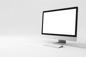 Computer Mockup Background for Advanced Digital Office photo