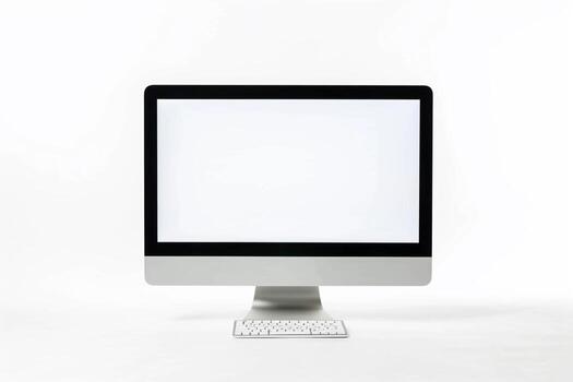 Computer Mockup Background with   Design and Functional Setup photo