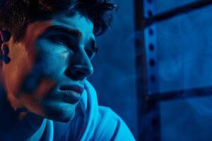 Man in Active SportswearDeep Background photo