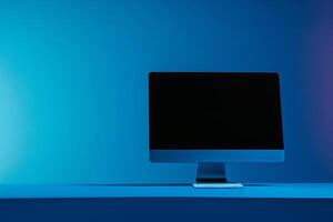 Advanced Desktop Computer Mockup with  Design for Tech Enthusiasts photo