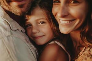 Authentic Family Portrait Capturing Genuine Interactions in Natural photo