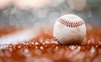 Baseball on a Field photo