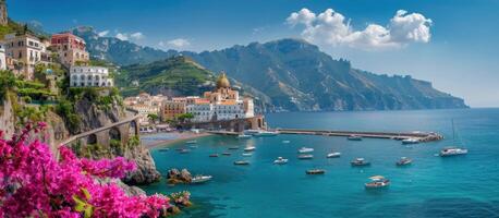 Coastal Town in Positano, Italy photo