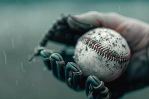 Baseball In A Glove photo
