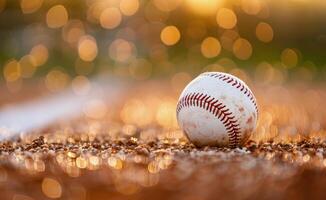 Baseball on a Field photo