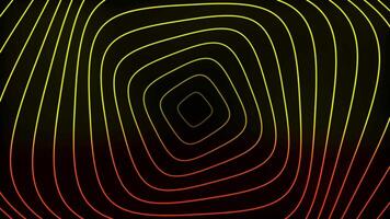Animation of a glowing gradient square formation moving in an infinite loop 4k video