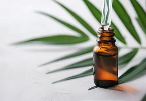 Dropper Bottle Filling With Essential Oil photo