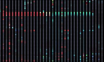 Trendy glitch pattern on dark background. Abstract geometric elements vector