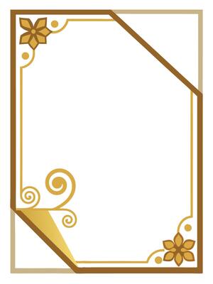 Invitation card corner design