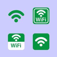 Wifi or network icon set vector