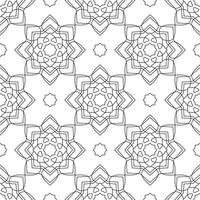Seamless geometric pattern with mandala shape. Best design for web-design, fabric, wrapping paper, wallpaper. vector