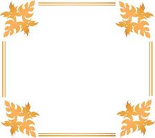 Gold frames rectangle vector
