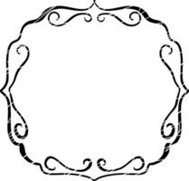 Black openwork frame, banner design. vector