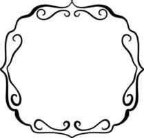 Black openwork frame, banner design. vector