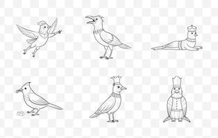 Print Nutcracker Line Art Set Detailed Illustrations of Traditional Holiday Figures and Festive Designs vector