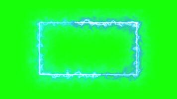 rectangular electric effect with green screen video