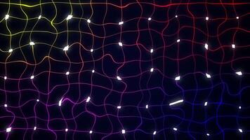 Animated abstract technology dark background. glowing Abstract background seamless looping video