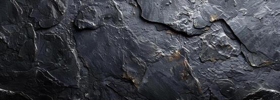 Rough Black Rock Texture Close Up photo