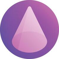 cone illustration, icon or symbol vector