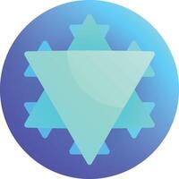 fractal illustration, icon or symbol vector