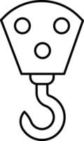 hook illustration, icon or symbol vector