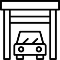 garage illustration, icon or symbol vector