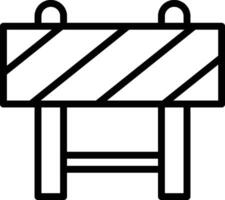 road block illustration, icon or symbol vector