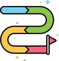 roadmap illustration, icon or symbol vector
