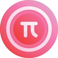 Pi illustration, icon or symbol vector