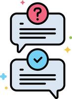 QA illustration, icon or symbol vector