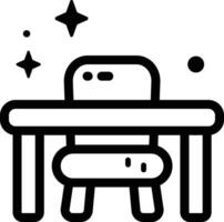 table illustration, icon or symbol vector