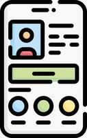 profile illustration, icon or symbol vector