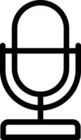 microphone illustration, icon or symbol vector