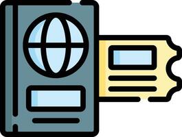 passport illustration, icon or symbol.eps vector